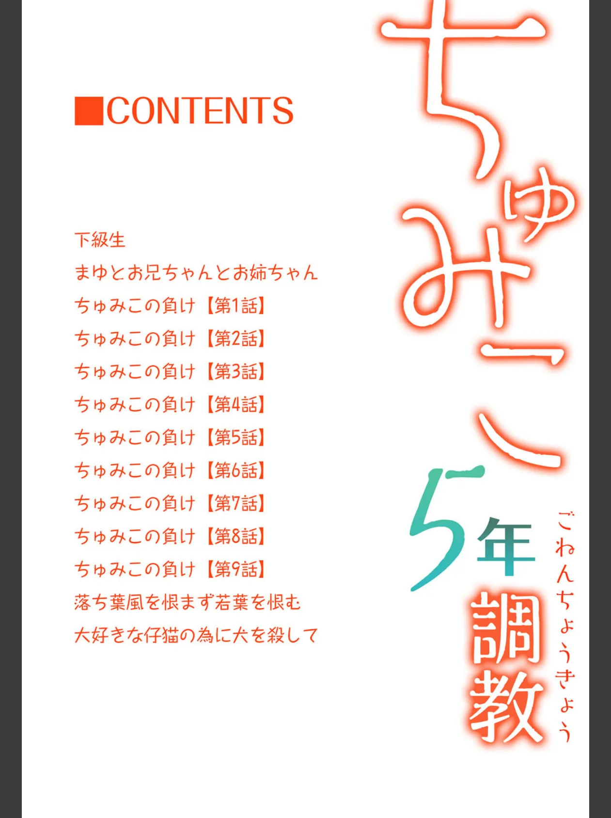 ちゅみこ5年調教 2ページ